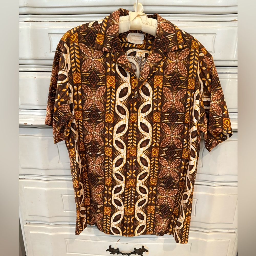 Men's Brown Patterned Shirt